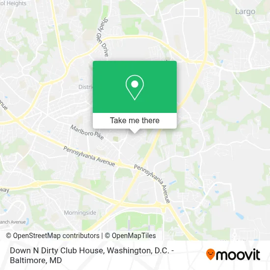 Down N Dirty Club House map
