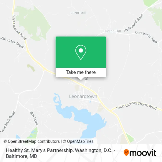 Healthy St. Mary's Partnership map
