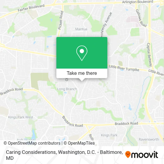 Caring Considerations map