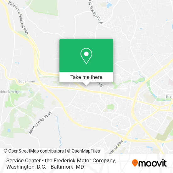 Service Center - the Frederick Motor Company map