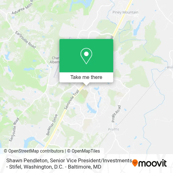 Shawn Pendleton, Senior Vice President / Investments - Stifel map