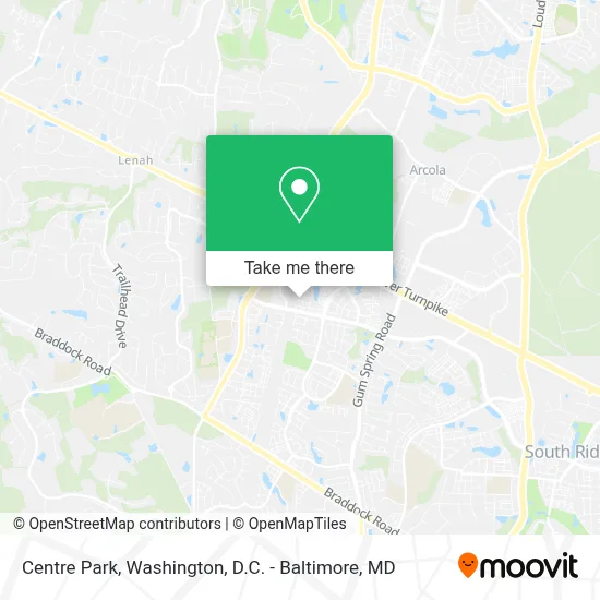 Centre Park map