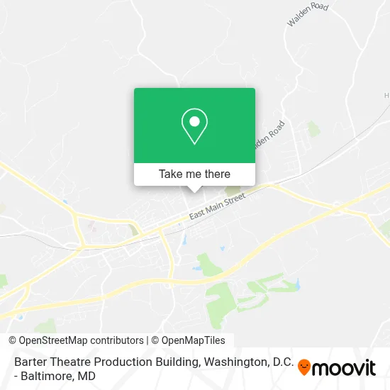 Barter Theatre Production Building map