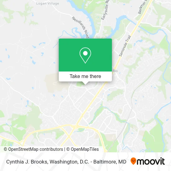 Cynthia J. Brooks map