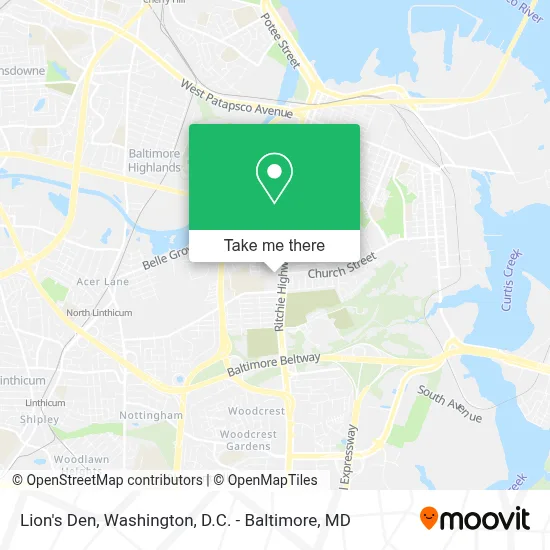 Lion's Den map