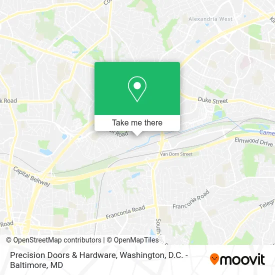 Precision Doors & Hardware map