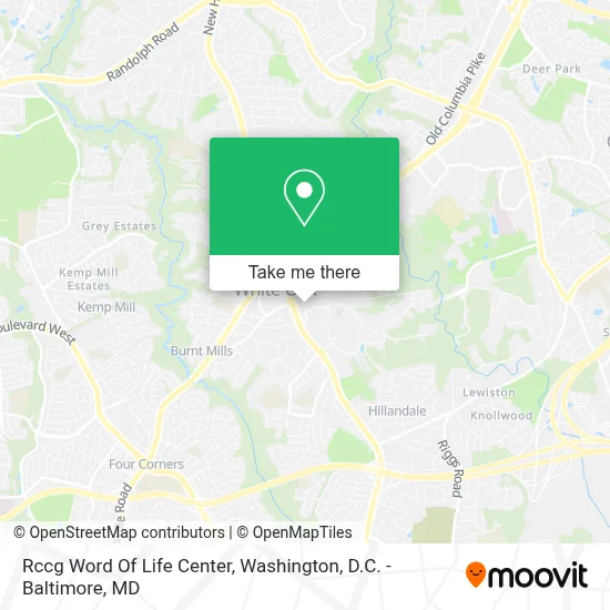 Rccg Word Of Life Center map