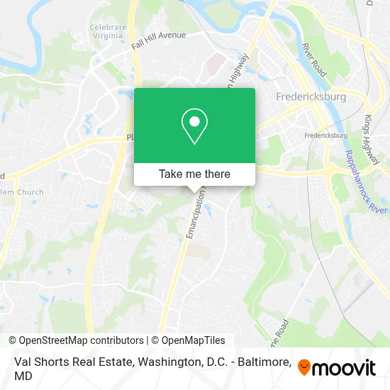 Val Shorts Real Estate map