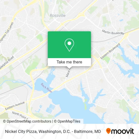 Nickel City Pizza map