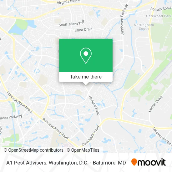 A1 Pest Advisers map