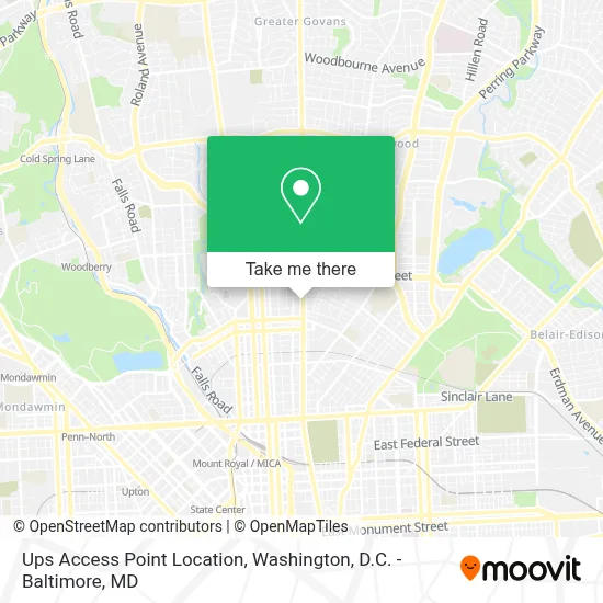 Ups Access Point Location map