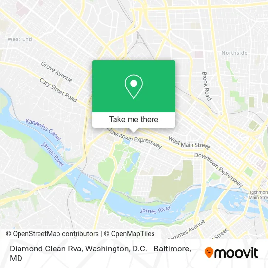 Diamond Clean Rva map