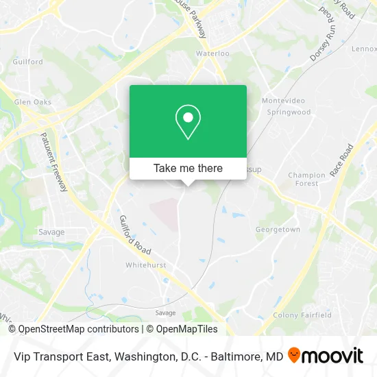 Vip Transport East map