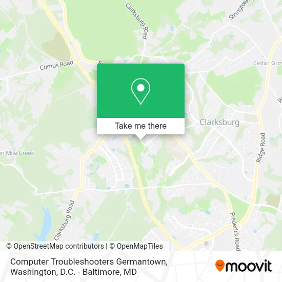 Computer Troubleshooters Germantown map