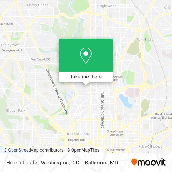 Hilana Falafel map