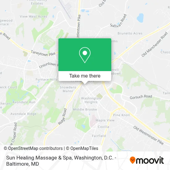 Sun Healing Massage & Spa map