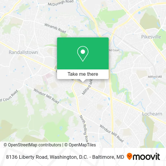 8136 Liberty Road map