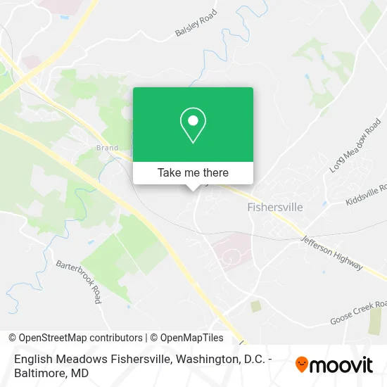English Meadows Fishersville map