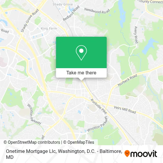 Onetime Mortgage Llc map