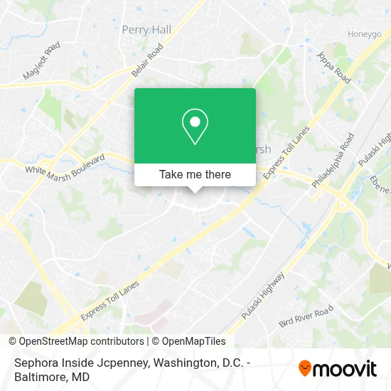 Sephora Inside Jcpenney map