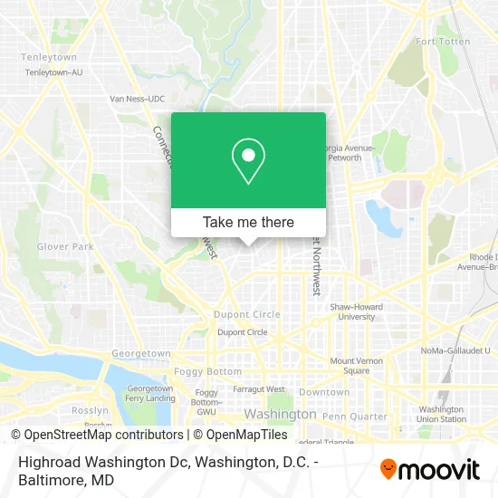 Highroad Washington Dc map