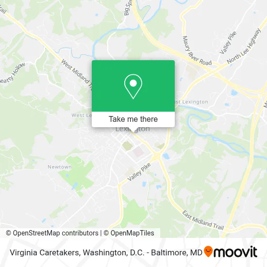 Virginia Caretakers map