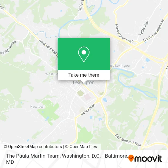 The Paula Martin Team map