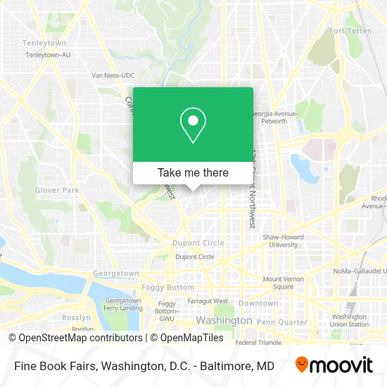 Fine Book Fairs map