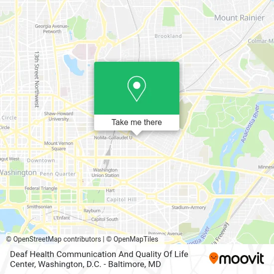 Deaf Health Communication And Quality Of Life Center map