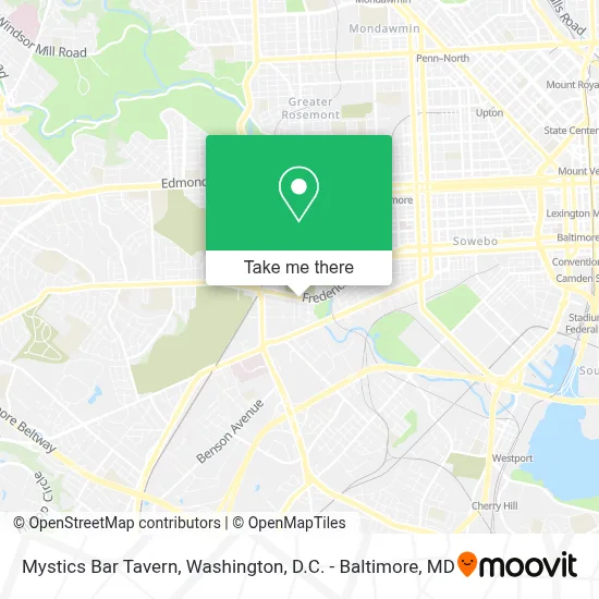 Mystics Bar Tavern map