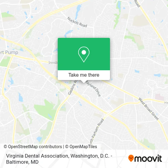 Virginia Dental Association map