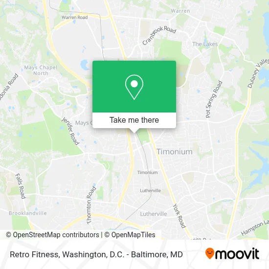 Retro Fitness map