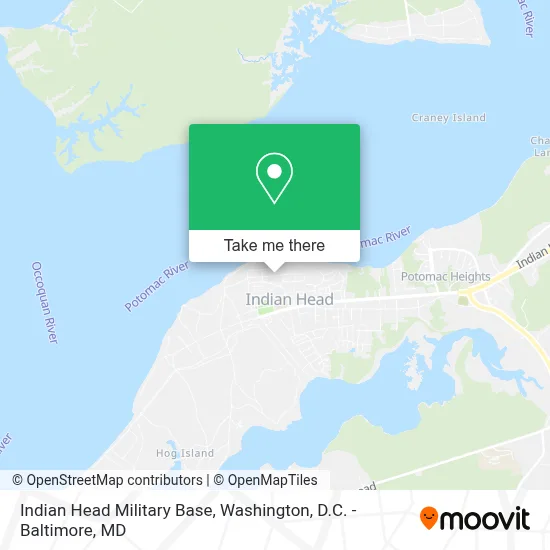 Indian Head Military Base map