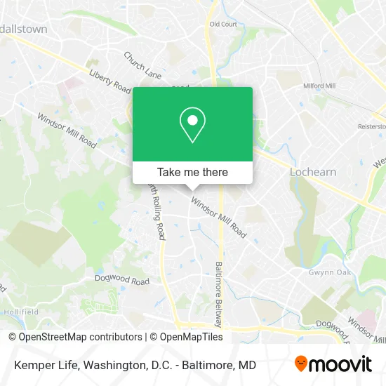 Kemper Life map