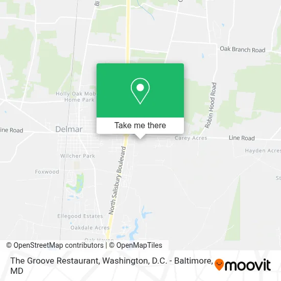 The Groove Restaurant map