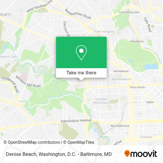 Denise Beach map