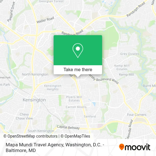 Mapa Mundi Travel Agency map