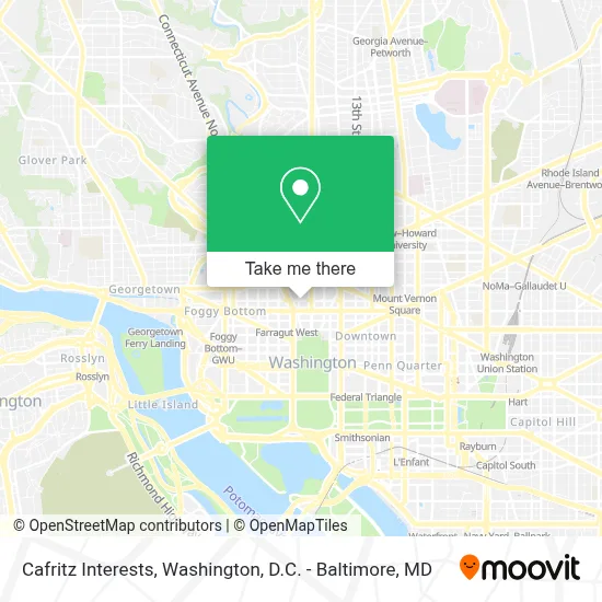 Cafritz Interests map