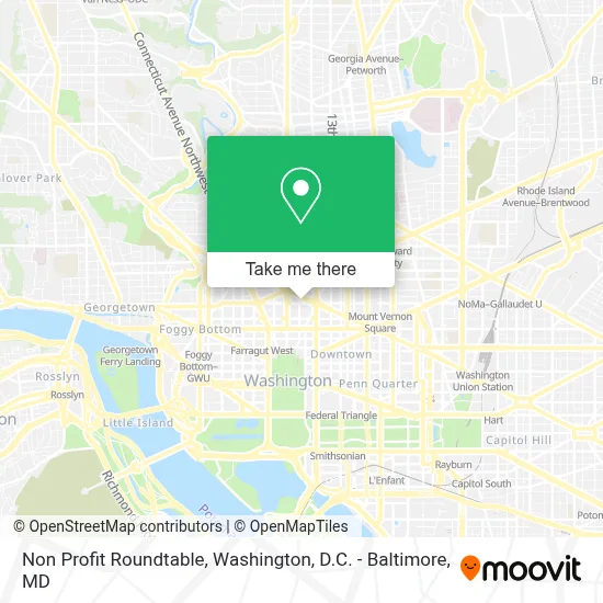 Non Profit Roundtable map