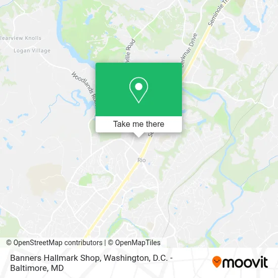 Banners Hallmark Shop map