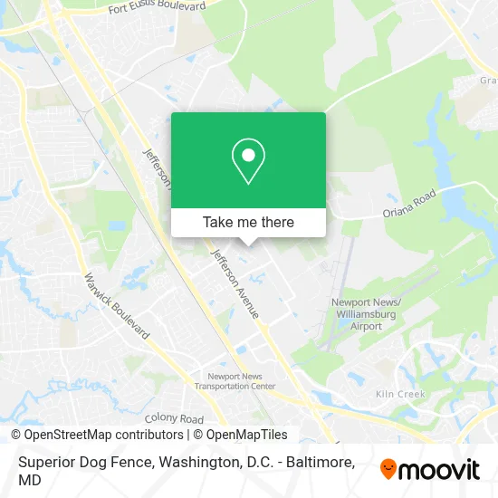 Superior Dog Fence map