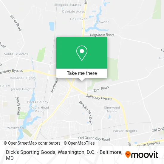 Dick's Sporting Goods map