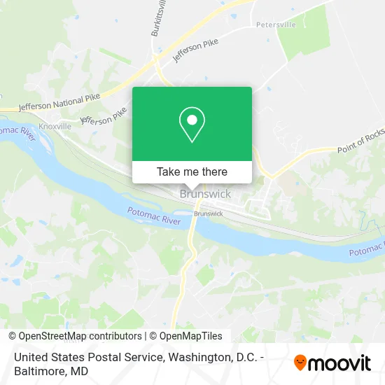 United States Postal Service map