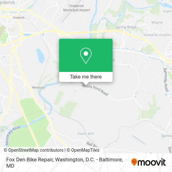 Fox Den Bike Repair map