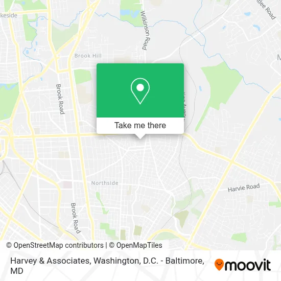 Harvey & Associates map