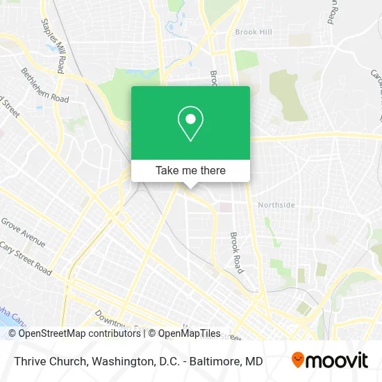 Thrive Church map