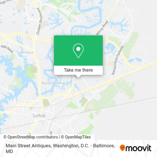 Main Street Antiques map