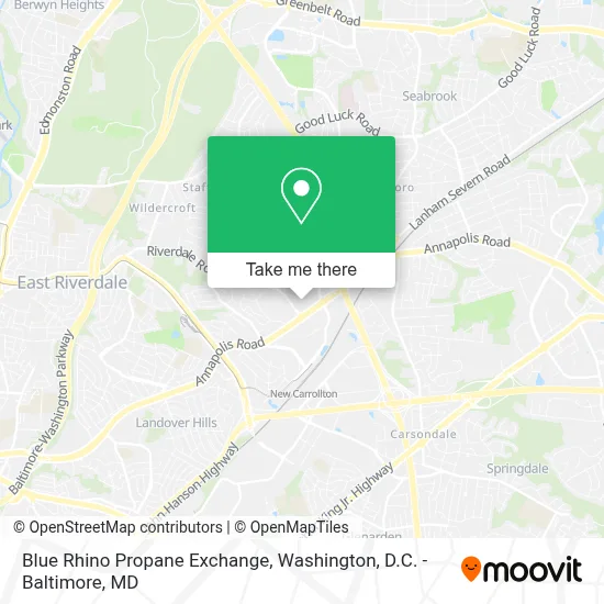 Blue Rhino Propane Exchange map