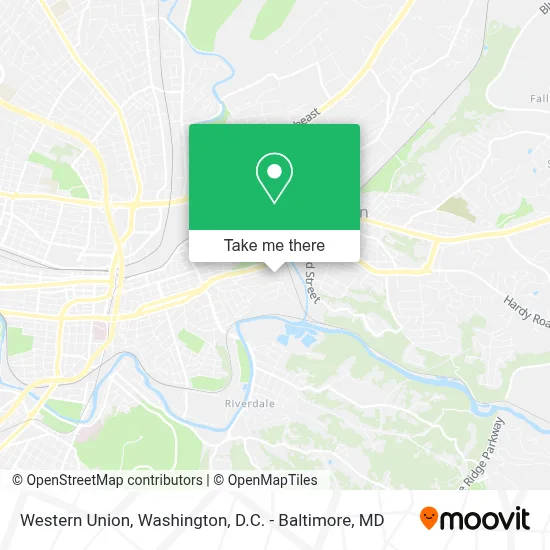 Western Union map
