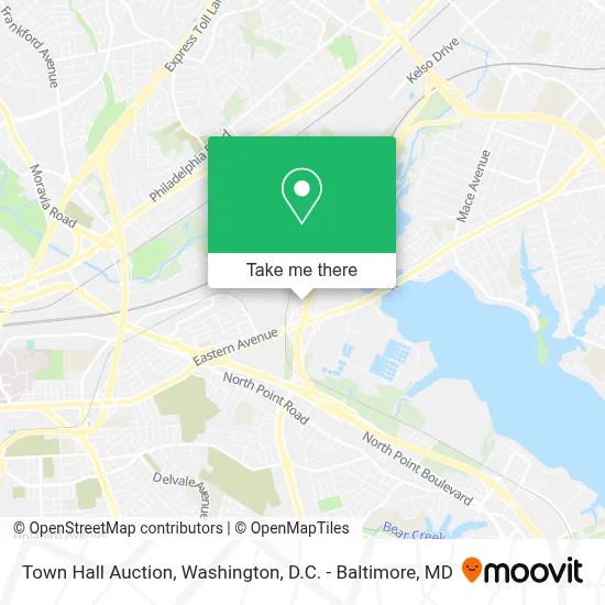 Town Hall Auction map
